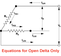 3-Phase Open Delta